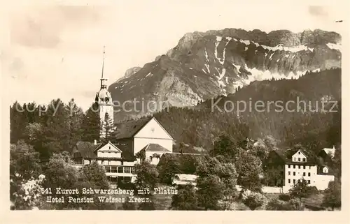 AK / Ansichtskarte Schwarzenberg__Brienz_BE mit Pilatus Hotel Pension Weisses Kreuz 