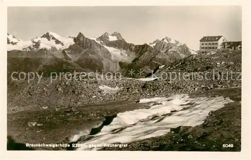 AK / Ansichtskarte  Braunschweigerhuette_2759m_Imst_Tirol_AT mit Keunergrat 