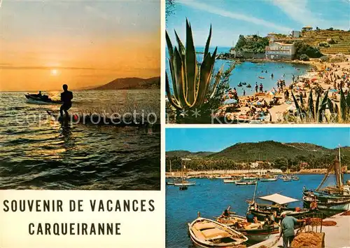 AK / Ansichtskarte Carqueiranne_83_Var La Plage Le Port 
