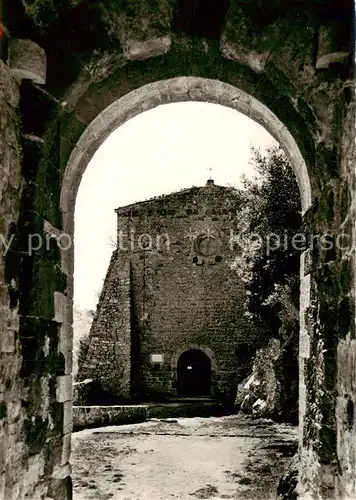 AK / Ansichtskarte Evenos Portique et Facade de l Eglise Evenos