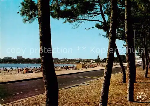 AK / Ansichtskarte Saint Georges de Didonne La Route de bord de mer et la Grande Plage Saint Georges de Didonne
