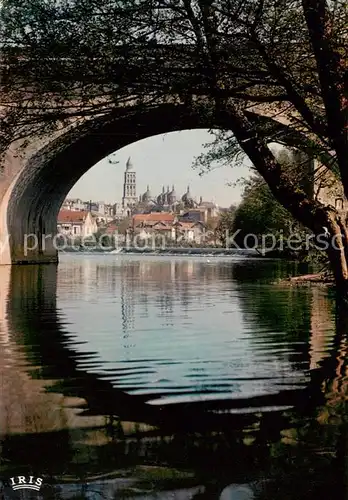 AK / Ansichtskarte Perigueux_24 Les bords de lIsle La cathedrale Saint Front reflets 