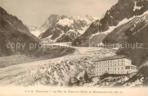 AK / Ansichtskarte Chamonix_74_Haute Savoie La Mer de Glace et lHotel du Montanvert 