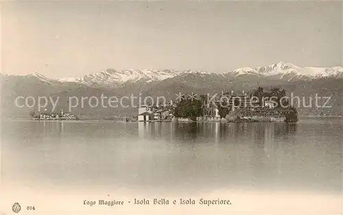 AK / Ansichtskarte  Isola-Bella_Lago_Maggiore_IT e Isola Superiore 