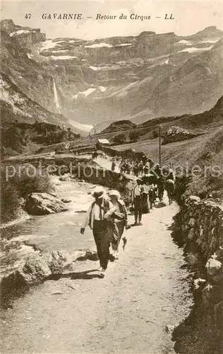 AK / Ansichtskarte Gavarnie Region_65_Hautes Pyrenees Retour du Cirque 