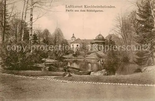 AK / Ansichtskarte 73827972 Kirchheimbolanden Partie aus dem Schlossgarten Kirchheimbolanden