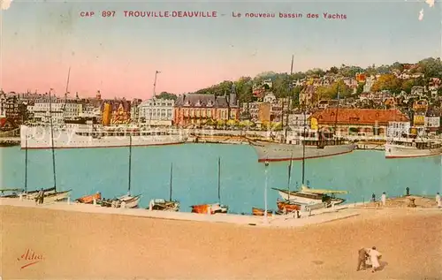 AK / Ansichtskarte Trouville Deauville Le nouveau bassin des Yachts Trouville Deauville