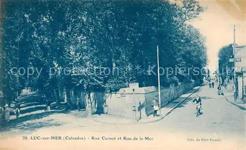 AK / Ansichtskarte Luc sur Mer_14 Rue Carnot et Rue de la Mer 