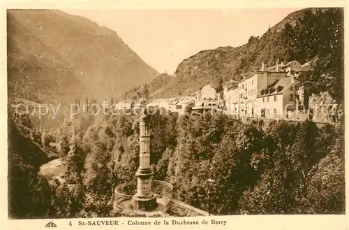 AK / Ansichtskarte St_Sauveur_Hautes_Pyrenees Colonne de la Duchesse de Berry 