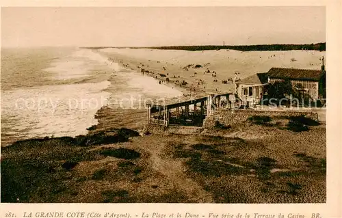 AK / Ansichtskarte La_Grande_Cote_17_Charente Maritime La Plage et la Due Vue prise de la Terrasse du Casino 