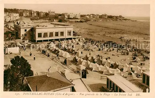 AK / Ansichtskarte Pontaillac_Royan_17 Vue generale de la Plage La Pointe Sud 