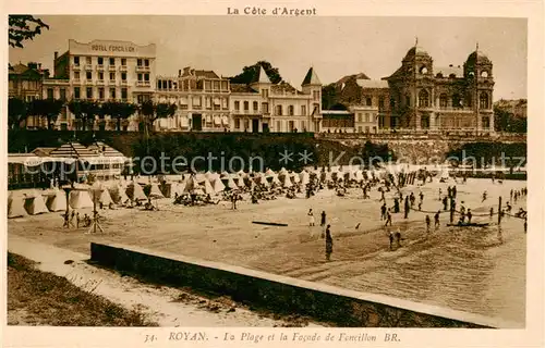 AK / Ansichtskarte Royan_17 La Plage et la Facade de Foncillon 