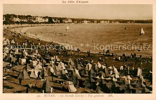 AK / Ansichtskarte Royan_17 La Grande Conche Vue generale 