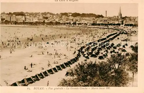 AK / Ansichtskarte Royan_17 Vue generale La Grande Conche Maree basse 