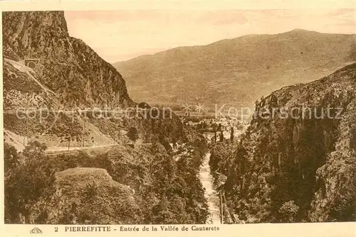 AK / Ansichtskarte Pierrefitte Nestalas_65_Hautes Pyrenees Entree de la Vallee de Cauterets 