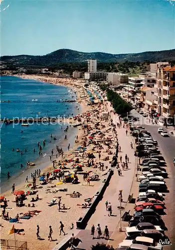 AK / Ansichtskarte Le_Lavandou La plage et le boulevard du Front de Mer Le_Lavandou