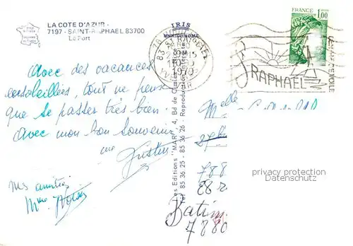 AK / Ansichtskarte Saint Raphael__83_Var Le Port 