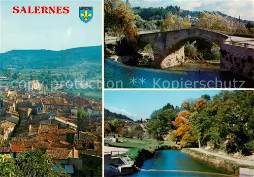 AK / Ansichtskarte Salernes Centre de carrelage La Vallee de la Bresque Le Pont Romain Salernes