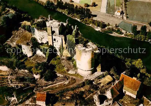 AK / Ansichtskarte Castelnaud Fayrac_24_Dordogne Les Ruines du Chateau Vue aerienne 