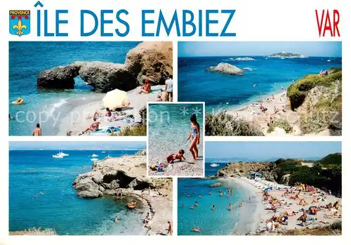 AK / Ansichtskarte Ile des Embiez_Brignoles_83_Var Les plages 