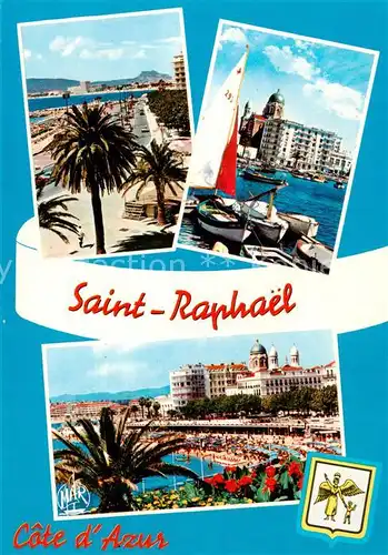 AK / Ansichtskarte Saint Raphael__83_Var Le Boulevard Felix Martin Le Port La Plage 