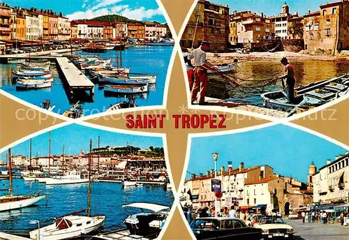 AK / Ansichtskarte Saint_Tropez_Var Souvenir de Saint Tropez Saint_Tropez_Var