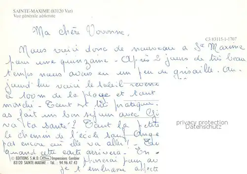 AK / Ansichtskarte Sainte Maxime sur Mer_83 Vue generale aerienne 
