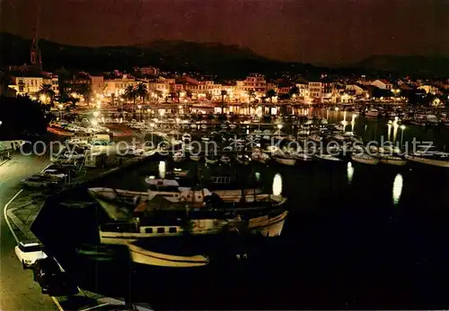 AK / Ansichtskarte Sanary sur Mer_83 Vue generale du Port la nuit 