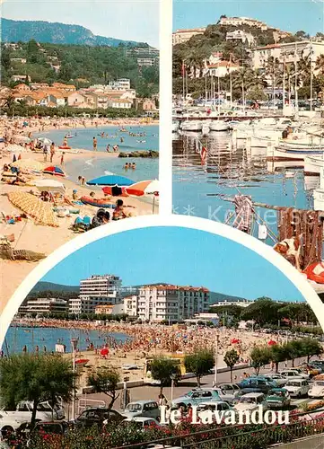 AK / Ansichtskarte Le_Lavandou La Plage Le Port Le_Lavandou