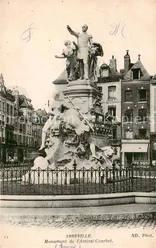 AK / Ansichtskarte Abbeville_80_Somme Monument de lAmiral Courbet 