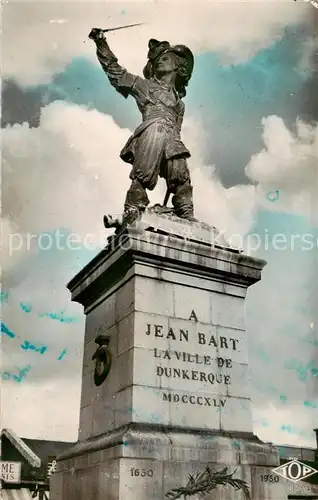 AK / Ansichtskarte Dunkerque_Duenkirchen Statue de Jean Bart 