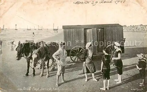AK / Ansichtskarte Berck Plage_62 Sortie de Bain 