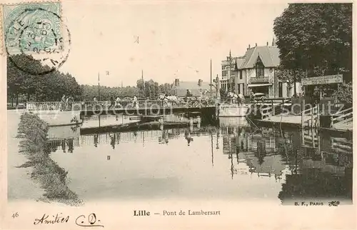AK / Ansichtskarte Lille_59 Pont de Lambersart 