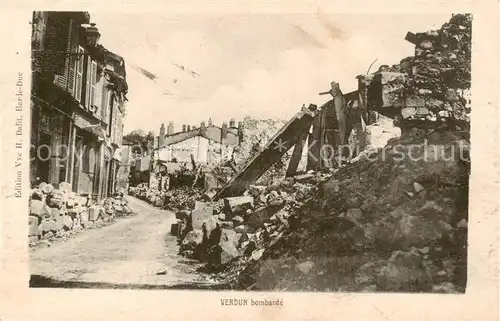 AK / Ansichtskarte Verdun__55_Meuse apres le bombardee 