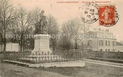 AK / Ansichtskarte Coulommiers_77_Seine et Marne Statue de Beaurepaire 