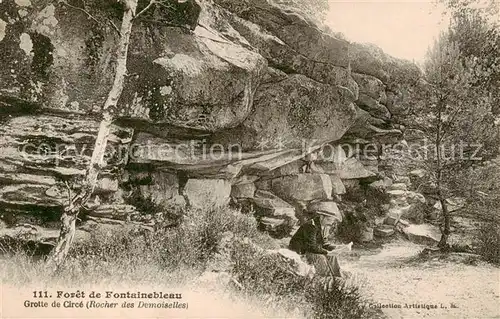AK / Ansichtskarte Fontainebleau_77_Seine_et_Marne Grotte de Circe Rocher des Demoiselles 