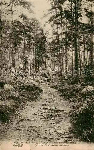 AK / Ansichtskarte Fontainebleau_77_Seine_et_Marne Barbizon Gorge du Renard Foret de Fontainebleau 