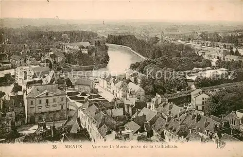 AK / Ansichtskarte Meaux_77 Vue sur la Marne prise de la Cathedrale 