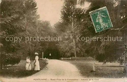 AK / Ansichtskarte Pontcarre Rond Point de la Ferrandiere Avenue de la Gare Pontcarre