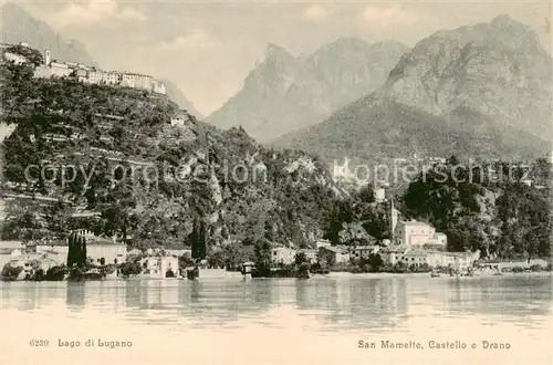 AK / Ansichtskarte  Lago_di_Lugano San Mamette Castello e Drano Lago_di_Lugano