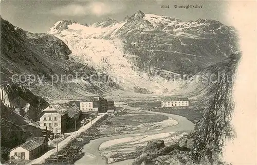 AK / Ansichtskarte Rhonegletscher_Glacier_du_Rhone_VS Panorama 