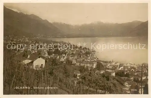 AK / Ansichtskarte Locarno_Lago_Maggiore_TI Panorama 