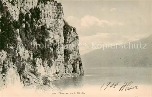 AK / Ansichtskarte Baettlis_Weesen_Walensee_SG Strasse nach Baettlis 