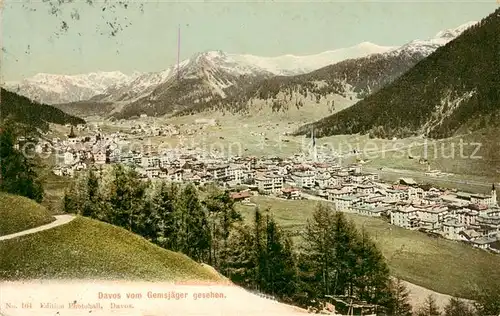 AK / Ansichtskarte Davos_GR Blick vom Gemsjaeger Davos_GR