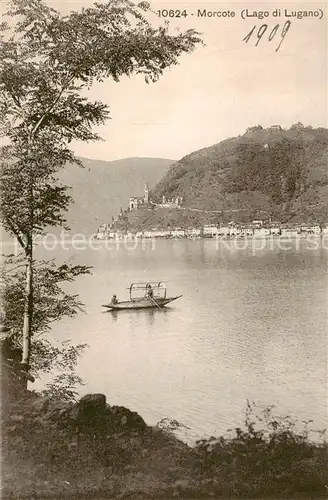 AK / Ansichtskarte Morcote_Lago_di_Lugano_TI Panorama 