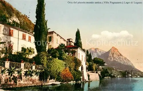 AK / Ansichtskarte Oria__Lago_di_Lugano_TI del piccolo mondo antico Villa Fogazzaro 