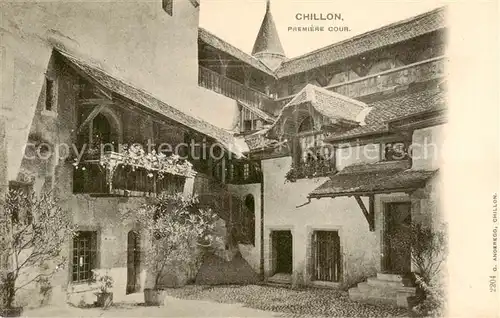 AK / Ansichtskarte Chillon_Chateau_de_Montreux_VD Premiere Cour 