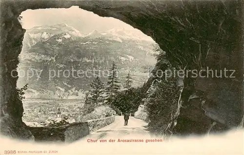 AK / Ansichtskarte Chur_GR Blick von der Arosastrasse Chur_GR