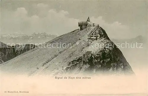 AK / Ansichtskarte Signal_de_Naye_2045m_VD Gipfelblick 