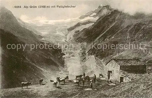 AK / Ansichtskarte Alp_Gruem mit Paluegletscher Alp_Gruem